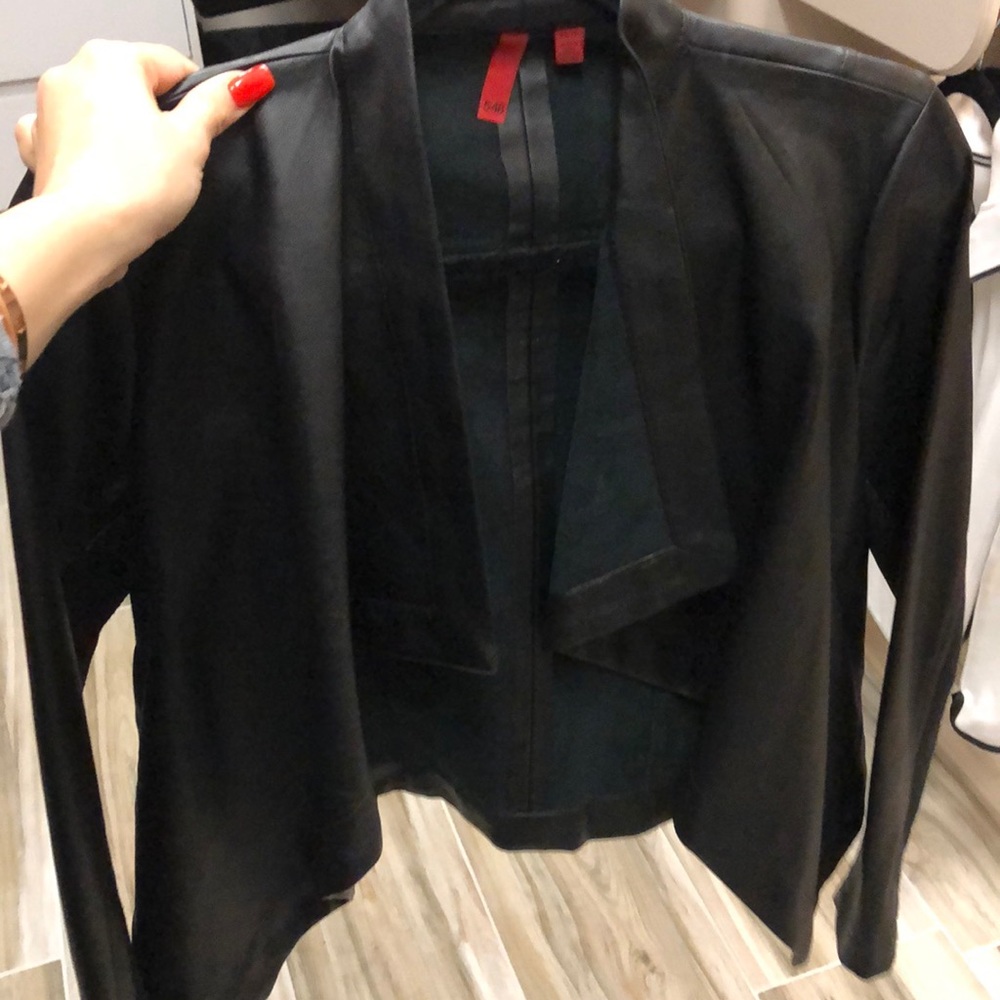 Waterfall jacket from Bloomingdales.
